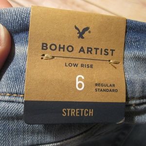NWT AEO 6R Artist Boho Flare Jeans